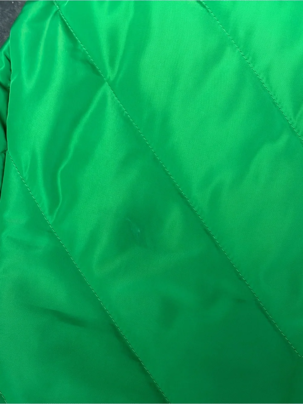 Michael Kors Bright Green Quilted Sleeveless Puffer Vest